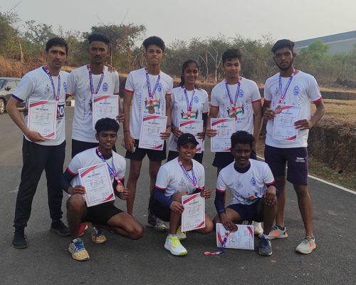 Champions at Goa university marathon 2022